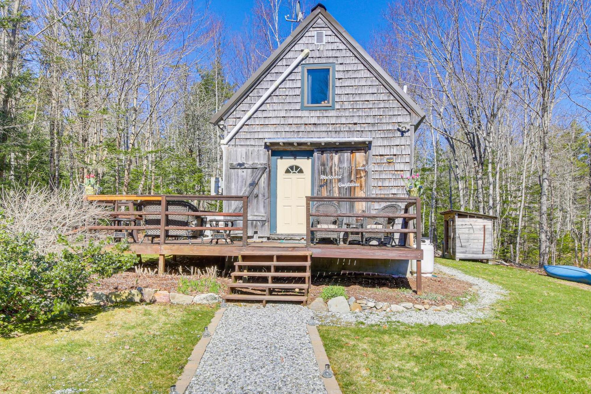 Rustic Searsport Cabin Loft And Sunroom On 10 Acres Luaran gambar