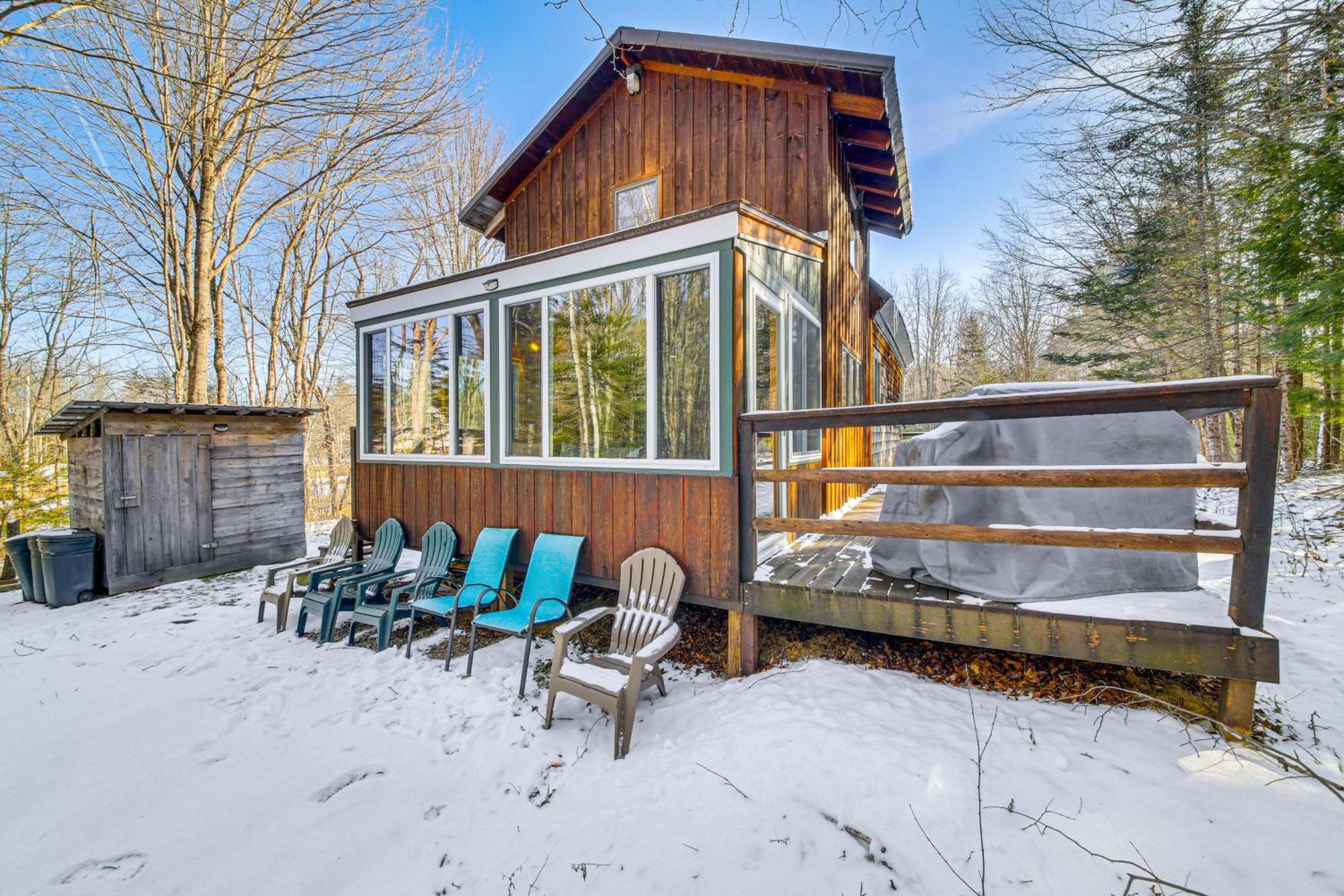 Rustic Searsport Cabin Loft And Sunroom On 10 Acres Luaran gambar